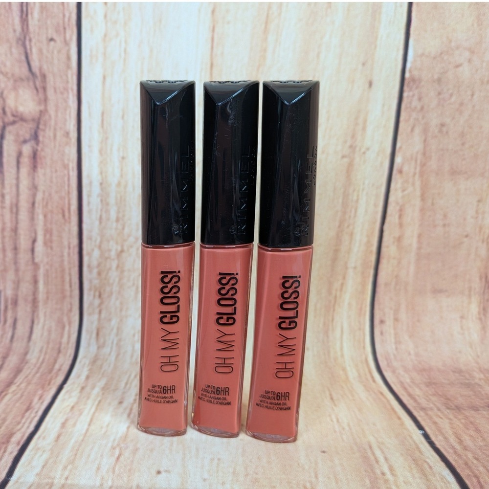 3 PK Rimmel London Oh My Gloss Lip Gloss 135 Sippin 6.5ml